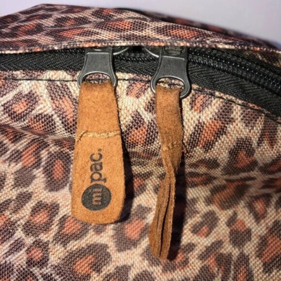 Salemi-pac Animal Print Backpack Pockets Zipper Padded SuedeLike 16x16” - Picture 2 of 10